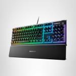 SteelSeries Apex 3 RGB Gaming Keyboard with Wrist Rest