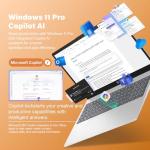 HP Flagship 17 Touchscreen Laptop Computer - 17.3" Anti-Glare HD+ Display, Windows 11 Pro, Copilot, AMD Ryzen 5 7430U (up to 4.3GHz), Wi-Fi 6, Fast Charge, Numeric Keypad | 16GB RAM + 1TB SSD