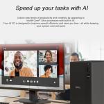 Dell Tower Desktop Computer - w/Accessories, Intel 10-Core Ultra 5 225 (Up to 4.9GHz), Intel UHD Graphics, Win 11 Pro, Wired Keyboard & Mouse, Wi-Fi 6, Bluetooth 5.4 (32GB DDR5 | 1TB SSD)