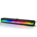 Redragon GS515 RGB Desktop Soundbar, 2.0 Channel Stereo Computer Speakers for Desktop with Bluetooth 5.3, USB-C/USB Powered, Black