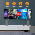 KEiiD 2.1 Bluetooth Computer Speakers with Wireless Subwoofer and Wireless Touchpad for Desktop Laptop Pc Stereo Gaming Speakers, 4 EQ Modes, Aesthetic Style with Great Sound Quality