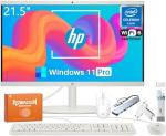 HP All in One Desktop Computer for Home, Intel Celeron J4025, 21.5 inch FHD Anti-Glare, WiFi 6, 16GB DDR4, 512GB SSD, 128GB USB Flash Drive, Home PC, Wired KB & Mouse, Windows 11 Pro, W/REDRAGON Mouse