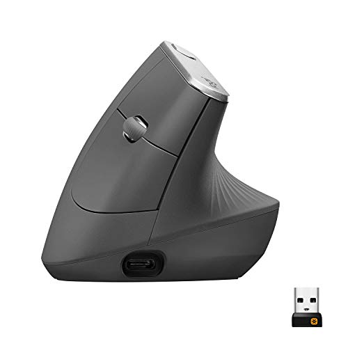Logitech MX Vertical Wireless Ergonomic Mouse - Graphite