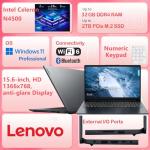 Lenovo 15.6" Laptop Computer for Business and Student, Intel Dual Core Processor, 32GB DDR4 RAM, 1TB PCIe SSD, WiFi 6, BT 5.2, Type-C, HDMI, Numeric Keypad, Abyss Blue, Windows 11 Home