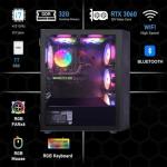 STGAubron Gaming PC Desktop Computer, Intel Core i7-6700 up to 4.0G, GeForce RTX 3060 12G, 32GB DDR4, 1TB SSD, WiFi, BT 5.0, RGB Fan x6, Windows 11 Home