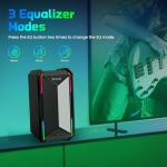 LITTOAK Computer Speakers for Music and Gaming, DC Adapter Powered Speakers for Desktop PC or Laptop, Bluetooth 5.3 Desktop Speaker, 10 RGB Modes, 3.5mm Aux in, Headphone Port, Type-c Port, 30W, 3 EQ