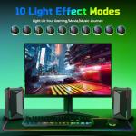 LITTOAK Computer Speakers for Music and Gaming, DC Adapter Powered Speakers for Desktop PC or Laptop, Bluetooth 5.3 Desktop Speaker, 10 RGB Modes, 3.5mm Aux in, Headphone Port, Type-c Port, 30W, 3 EQ