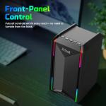 LITTOAK Computer Speakers for Music and Gaming, DC Adapter Powered Speakers for Desktop PC or Laptop, Bluetooth 5.3 Desktop Speaker, 10 RGB Modes, 3.5mm Aux in, Headphone Port, Type-c Port, 30W, 3 EQ