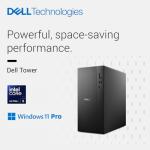 Dell Slim Tower Desktop Computer ECT1250 - Intel 10-Core Ultra 5-225, 32GB DDR5 RAM, 1TB SSD, Supports Multiple Monitors, Intel UHD Graphics, Win 11 Pro, Wifi6, Wired Keyboard and Mouse