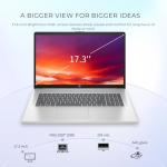 HP 17t Laptop Computer, 17.3" FHD(1920×1080), Intel 10-Core i5-1334U, Backlit KB, Fingerprint, Window 11 Pro Laptop for Business & Students, Redragon Patent Kit, 32GB RAM, 1TB SSD