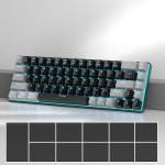 Compact 60% Mechanical Gaming Keyboard with Blue Backlight