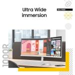 SAMSUNG 34" Ultra-WQHD Curved Monitor with HDR10