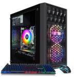 STGAubron Gaming PC Computer Desktop, Intel Core i7 8th Gen up to 4.1GHz, Radeon RX 590 8G, 16G DDR4, 512G SSD, WiFi 6 & BT 5.2, RGB Fan x2, Windows 11 Home