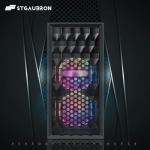 STGAubron Gaming PC Computer Desktop, Intel Core i7 8th Gen up to 4.1GHz, Radeon RX 590 8G, 16G DDR4, 512G SSD, WiFi 6 & BT 5.2, RGB Fan x2, Windows 11 Home