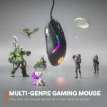 SteelSeries Rival 5 Gaming Mouse with PrismSync RGB Lighting and 9 Programmable Buttons – FPS, MOBA, MMO, Battle Royale – 18,000 CPI TrueMove Air Optical Sensor - Black