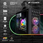 STGAubron Gaming PC Computer Desktop, Intel Core i7 8th Gen up to 4.1GHz, Radeon RX 590 8G, 16G DDR4, 512G SSD, WiFi 6 & BT 5.2, RGB Fan x2, Windows 11 Home