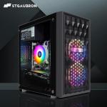 STGAubron Gaming PC Computer Desktop, Intel Core i7 8th Gen up to 4.1GHz, Radeon RX 590 8G, 16G DDR4, 512G SSD, WiFi 6 & BT 5.2, RGB Fan x2, Windows 11 Home