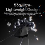 Rapoo VT7 MAX Wireless Gaming Mouse, True 8K Wireless Polling Rate, 53g Lightweight, Up to 500 Hr Battery, Nordic nRF54L15 MCU, 120-Million Optical Switch, 10 Programmable Buttons, Macro Enabled