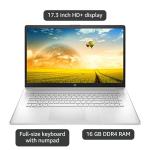 HP 17.3" Flagship HD+ Business Laptop, 16GB DDR4 RAM, 1TB PCIe SSD, Intel Quad Core i3-1125G4(Beat i5-1035G4), Bluetooth, HDMI, Webcam, Windows 11, Silver, w/GM Accessories