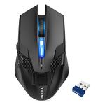 TECKNET Wireless Mouse, USB Cordless Computer Mouse with 8 Buttons, Ergonomic Design, High-Precision 5 Adjustable DPI for PC/Mac/Laptop