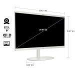 HP 2022 All-in-One Desktop, 21.5" FHD Display, Intel Celeron J4025 Processor, 8GB RAM, 256GB PCIe SSD, Webcam, WiFi, HDMI, RJ-45, Wired Keyboard&Mouse, Windows 11 Home, White