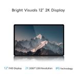 2-in-1 Laptop/Tablet (2025), Windows 11 PC with Magnetic Keyboard, 12” 2K FHD IPS Touchscreen Display, 4-core N95, 12GB DDR5 RAM 512GB SSD, 2 Stereo Speakers Computer for Home Business Students