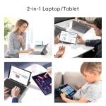 2-in-1 Laptop/Tablet (2025), Windows 11 PC with Magnetic Keyboard, 12” 2K FHD IPS Touchscreen Display, 4-core N95, 12GB DDR5 RAM 512GB SSD, 2 Stereo Speakers Computer for Home Business Students