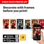 KODAK Dock Plus 4PASS Instant Photo Printer, 4x6” Portable Picture Printer, Bluetooth & Dock 2-in-1 Home and Gift Printer for iPhone & Android, 50 Sheets Bundle