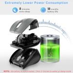 E-YOOSO Wireless Mouse for Laptop, Portable Optical Computer Mouse, 6 Buttons, Cordless 2.4GHz with USB Receiver, 5-Level 4800 DPI, 18 Months Battery Life for PC Chromebook Windows Mac