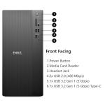 Dell Tower PC Desktop Computer for Home & Business, 12th Gen Intel 4-Core Processor, 32GB DDR5 RAM, 1TB PCIe SSD, WiFi 6, Bluetooth, DisplayPort, HDMI, Keyboard and Mouse, Windows 11 Pro