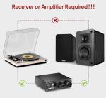 Saiyin Passive Bookshelf Speakers,4Ω, Needs Amplifier to Operate for Desktop Stereo or Home Theater Surround Sound,Wall Mountable,Include 20 Gauge Speaker Wire Cable(OFC)