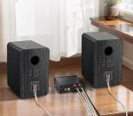 Saiyin Passive Bookshelf Speakers,4Ω, Needs Amplifier to Operate for Desktop Stereo or Home Theater Surround Sound,Wall Mountable,Include 20 Gauge Speaker Wire Cable(OFC)