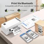 JADENS Bluetooth Thermal Label Printer, 4x6 Wireless Label Printer for Shipping Packages, Support Android, iOS, Mac OS, and Windows, Widely Used for Amazon, Ebay, Shopify, Etsy, USPS