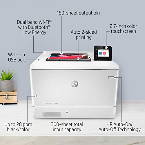 HP Color LaserJet Pro M454dw Wireless Printer
