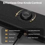 Monster S330 Computer Speakers, HiFi Stereo Sound PC Speakers, Bluetooth 6.0 Computer Sound Bar with Dynamic RGB Light, USB/Type-C Plug & Play, Gaming Speakers for Computer Desktop, PC, Laptop, Tablet