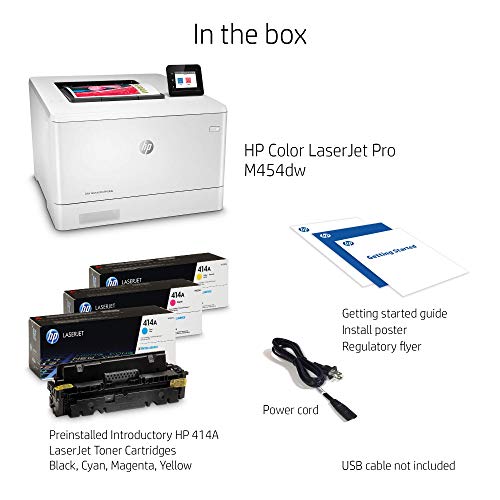 HP Color LaserJet Pro M454dw Wireless Printer