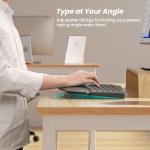 Nulea Wireless Ergonomic Keyboard, Split Keyboard with Cushioned Wrist Rest, USB and Bluetooth Connectivity, USB-C Rechargeable, Compatible with Windows Mac