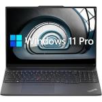Lenovo ThinkPad E16 Business Laptop, 16" WUXGA Display, AMD Ryzen 5 7530U (Beat i7-1165G7), 16GB RAM, 512GB PCIe SSD, Webcam, HDMI, RJ-45, Fingerprint Reader, Wi-Fi 6, Windows 11 Pro, Black (Renewed)