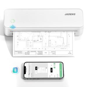 JADENS Portable Printers Wireless for Travel, Thermal Inkless Printer, Support 8.5" X 11" Thermal Paper, Compatible with iOS, Android & Laptop