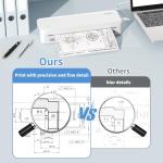 JADENS Portable Printers Wireless for Travel, Thermal Inkless Printer, Support 8.5" X 11" Thermal Paper, Compatible with iOS, Android & Laptop