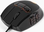 Hedgehog Gaming MMO Mouse - 23 Programmable Buttons, 16 000 DPI Optical Sensor, Switch to Joystick Mode with Spring-Loaded Base - PC, Mac, and Linux