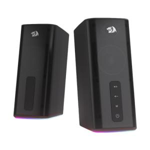 Redragon GS814 Stereo Desktop Speaker, 20W Output, 4 Real Units, BT 5.0/3.5mm AUX, Enhanced Bass, Touch-Control, Dynamic RGB Lighting