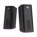 Redragon GS814 Stereo Desktop Speaker, 20W Output, 4 Real Units, BT 5.0/3.5mm AUX, Enhanced Bass, Touch-Control, Dynamic RGB Lighting