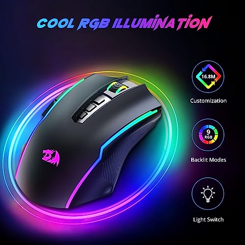 Redragon Wireless Gaming Mouse with 8000 DPI