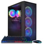 STGAubron Gaming PC Computer Desktop, Radeon RX 580 8G, Intel Core I7 8th up to 4.1GHz, 16G DDR4, 1T SSD, WiFi 6 & BT 5.2, RGB Fan x4, Windows 11 Home