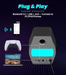 Edifier G2000 RGB Gaming Speakers, 32W Peak Power, Compact Design for PC/PS4/Desktop, Bluetooth 5.1, 3.5mm AUX, Game/Movie/Music Modes, 12 RGB Lighting Effects - Black