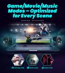 Edifier G2000 RGB Gaming Speakers, 32W Peak Power, Compact Design for PC/PS4/Desktop, Bluetooth 5.1, 3.5mm AUX, Game/Movie/Music Modes, 12 RGB Lighting Effects - Black