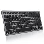 OMOTON Bluetooth Keyboard for Mac, Ultra-Slim Wireless Keyboard with Stable Connection, Compatible with iMac, iMac Pro, MacBook Pro/Air, Mac mini Laptop, Black Grey