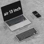 OMOTON Bluetooth Keyboard for Mac, Ultra-Slim Wireless Keyboard with Stable Connection, Compatible with iMac, iMac Pro, MacBook Pro/Air, Mac mini Laptop, Black Grey