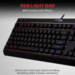 HyperX Alloy Core RGB – Membrane Gaming Keyboard, Comfortable Quiet Silent Keys with RGB LED Lighting Effects, Spill Resistant, Dedicated Media Keys, Compatible with Windows 10/8.1/8/7 – Black